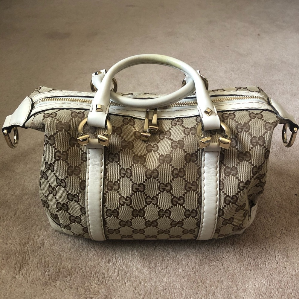 Gucci Medium Bowling Horse-bit Handle Bag